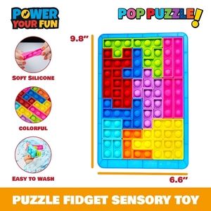 NEW! Power Your Fun 27pc Pop Puzzle Popper Fidget Game